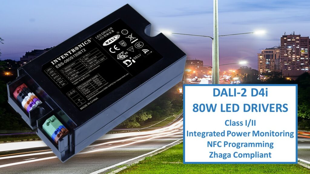 Inventronics Introduces Class I/II, DALI-2 D4i LED Drivers With Zhaga ...